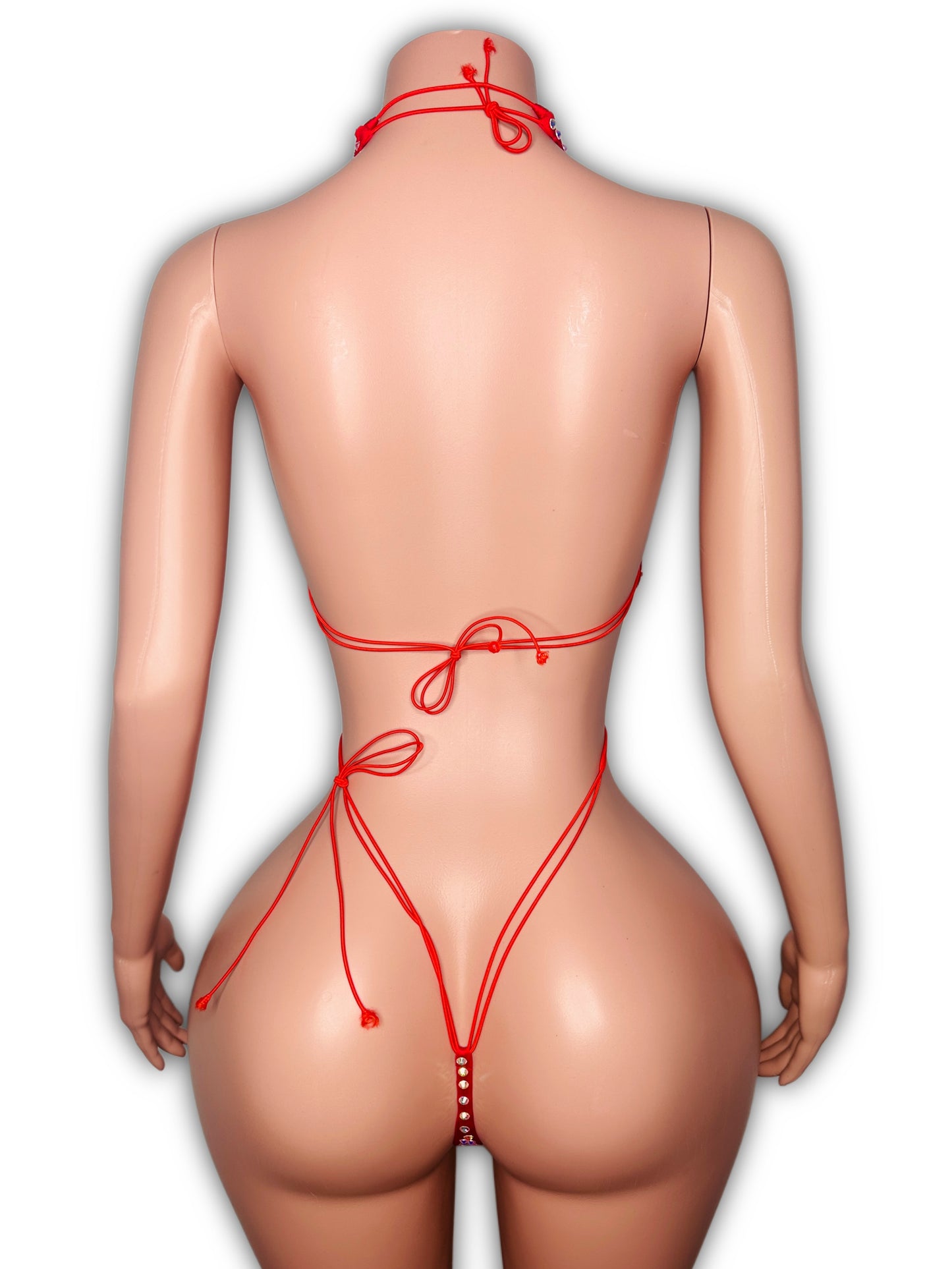 Lust red lace - one size fit most