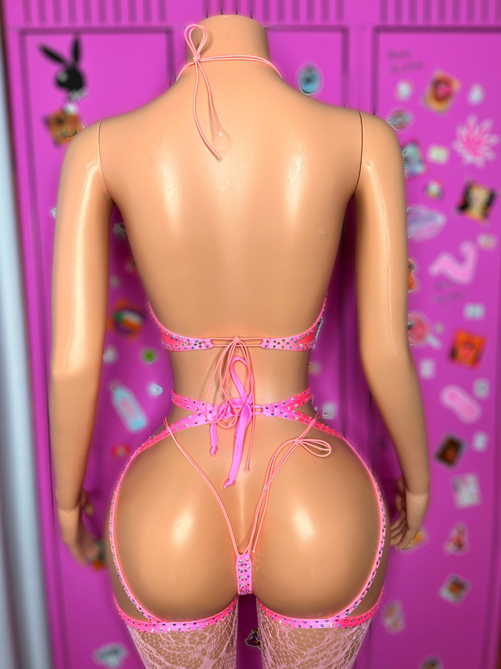 Candy fishnet set - small/medium