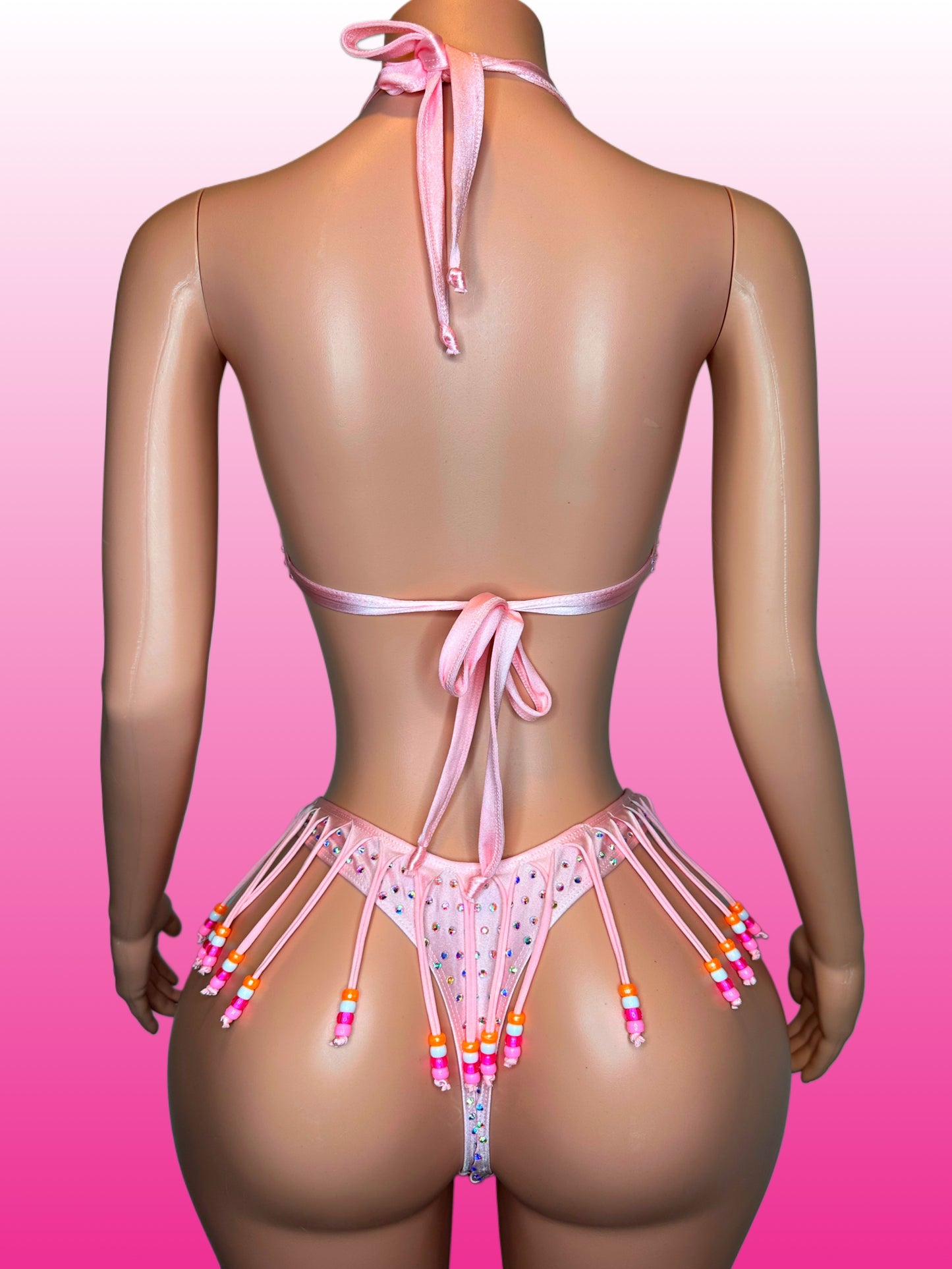 Pink Beaded set - small/medium
