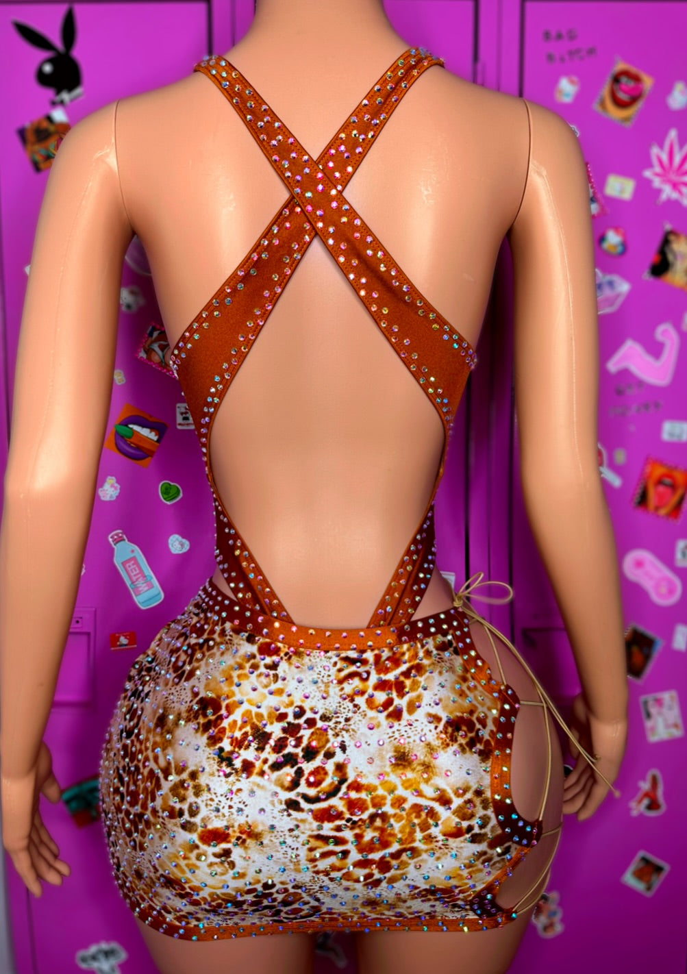 Beige Obsession leopard & skirt medium/Large