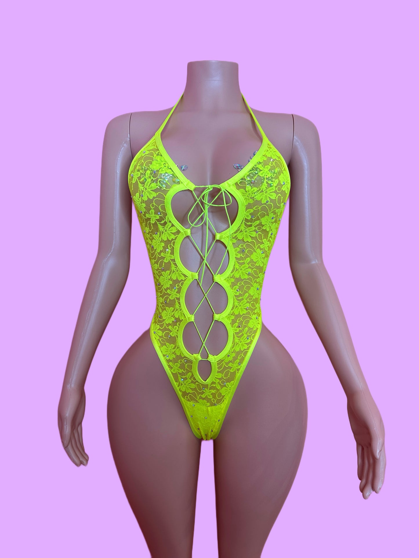 Chastity- yellow neon (small-medium)