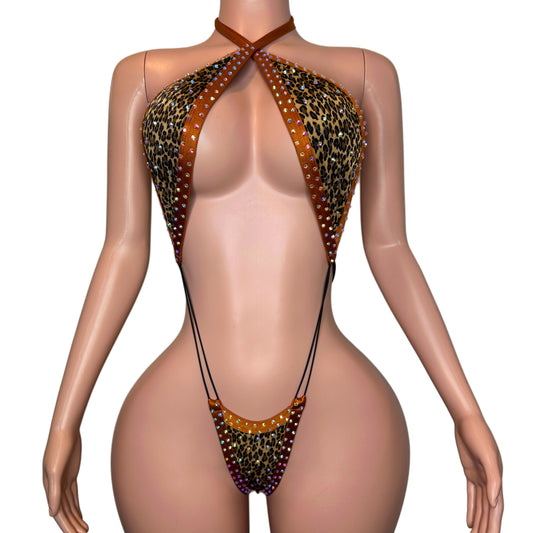 Slingshot Cheetah caramel - one size fit most