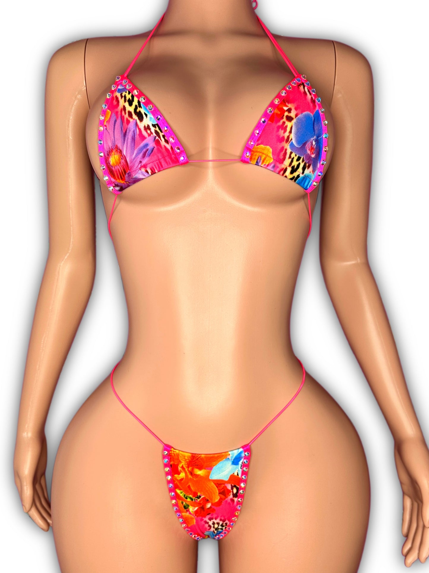 Micro bikini pink neon
