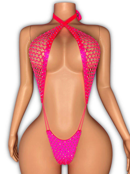 Slingshot pink mesh neon- one size fit most