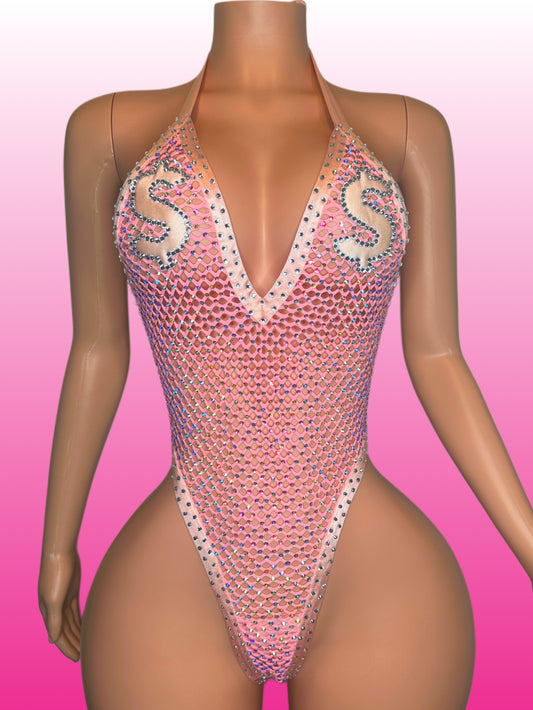 Pink dollar sign - small/medium