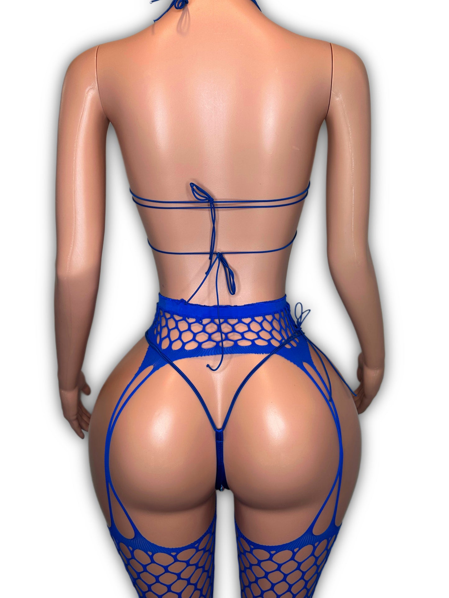 Blue cheetah X set - small to large