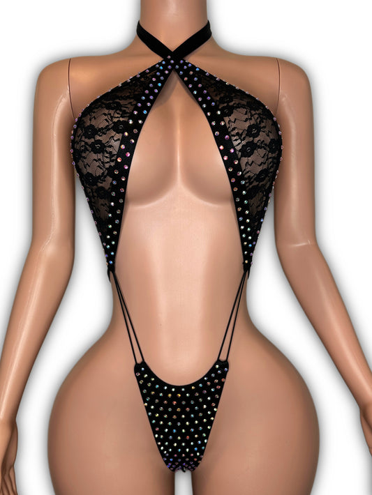 Slingshot black lace - one size fit most