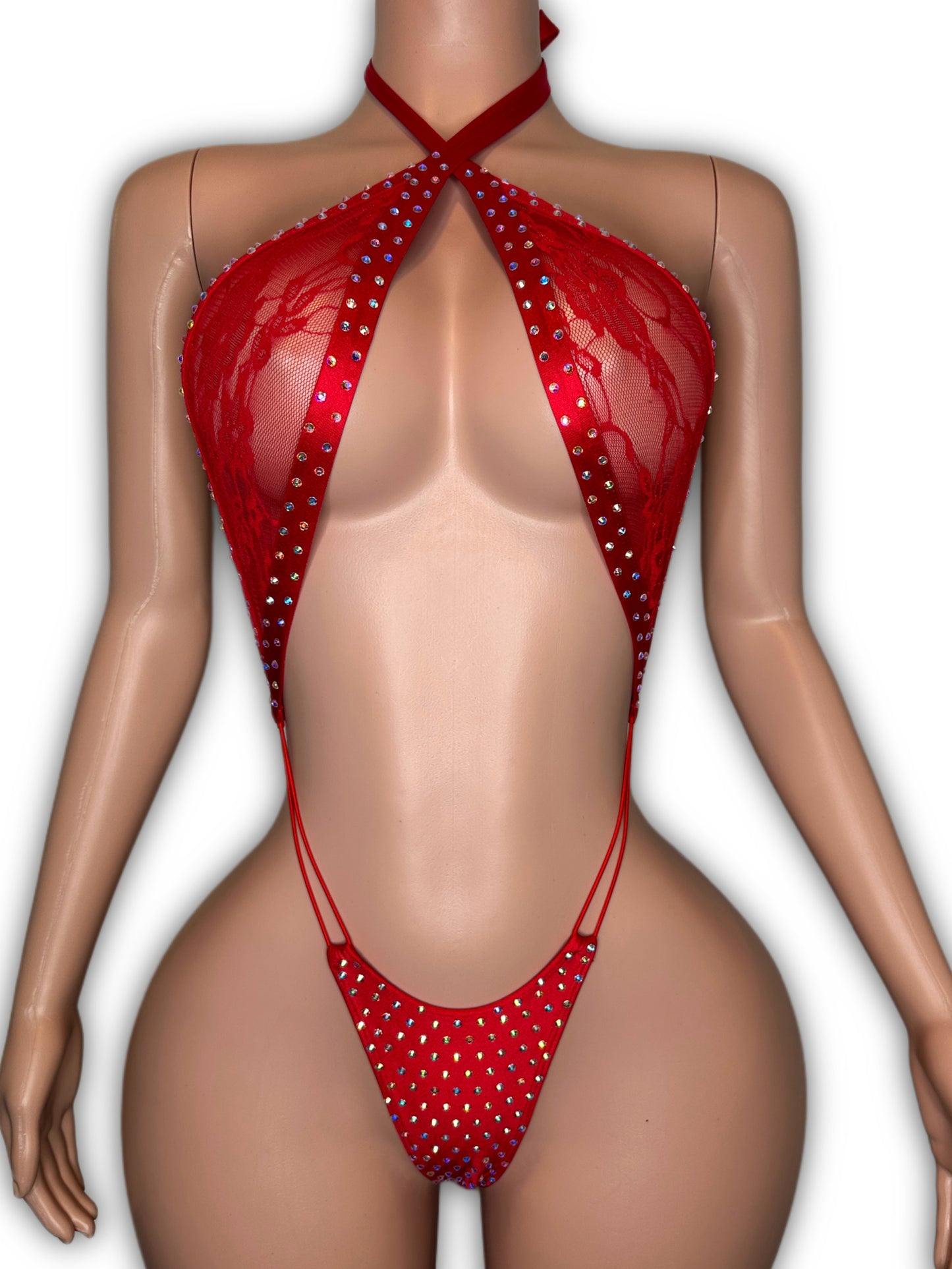 Slingshot red lace - one size fit most