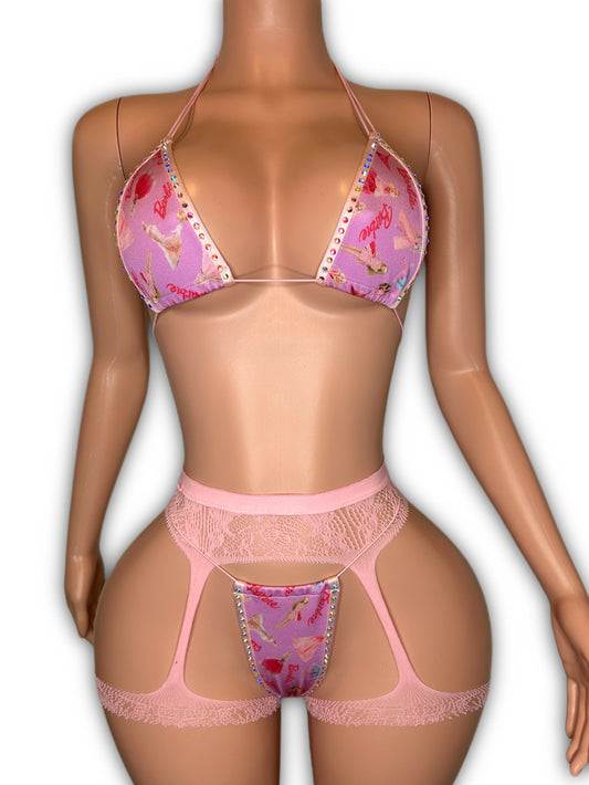 Pink barbie set - one size fit most