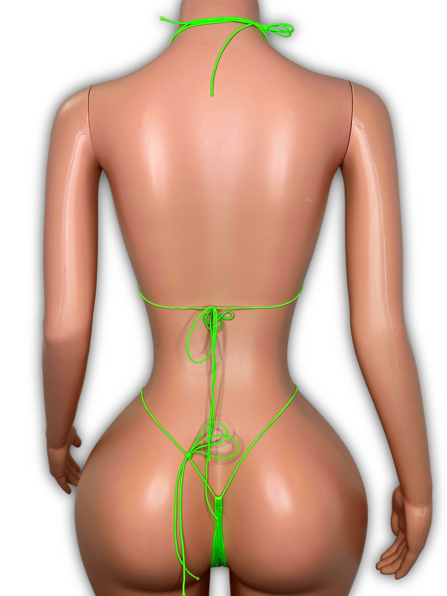 Neon green bikini - one size