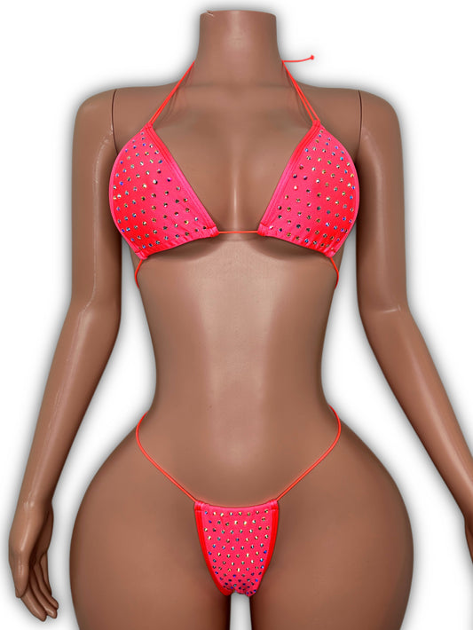 Coral bikini - one size