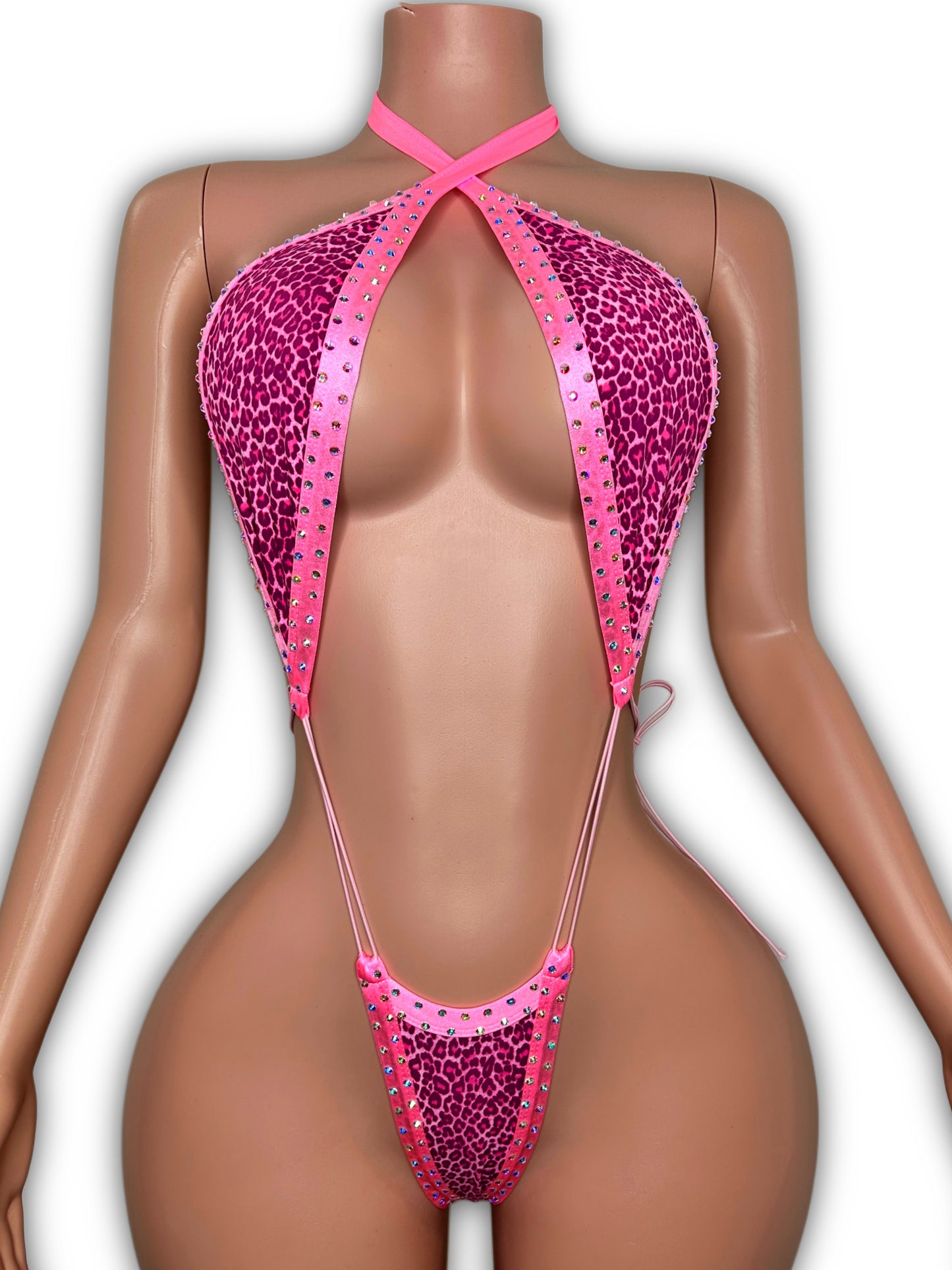 Slingshot pink cheetah- one size fit most