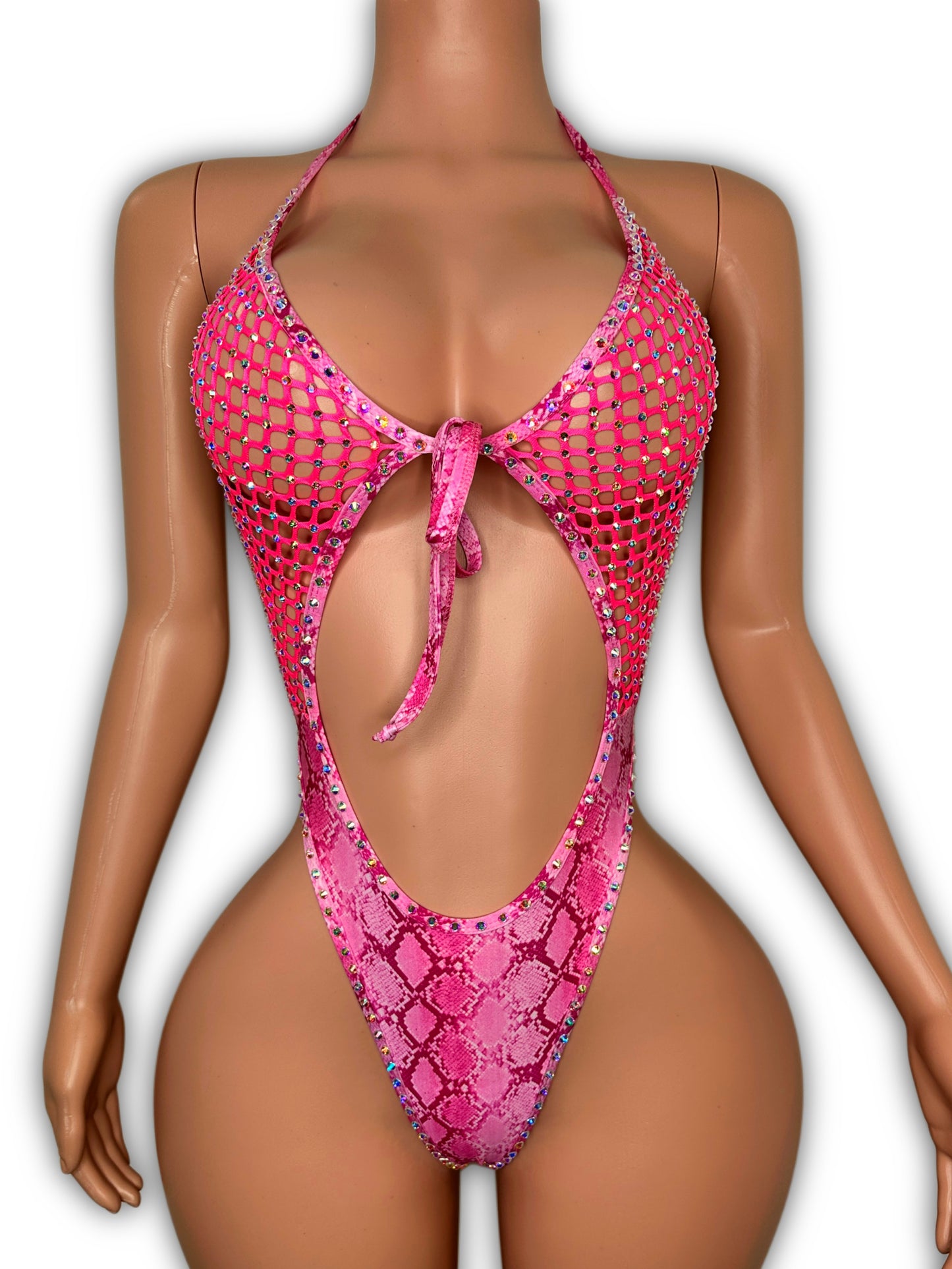 Crystal pink reptile - one size fit most