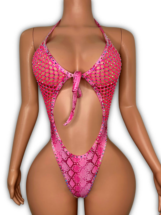 Crystal pink reptile - one size fit most