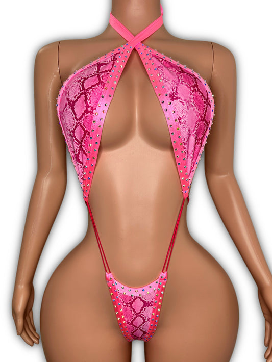 Slingshot pink reptile - one size fit most