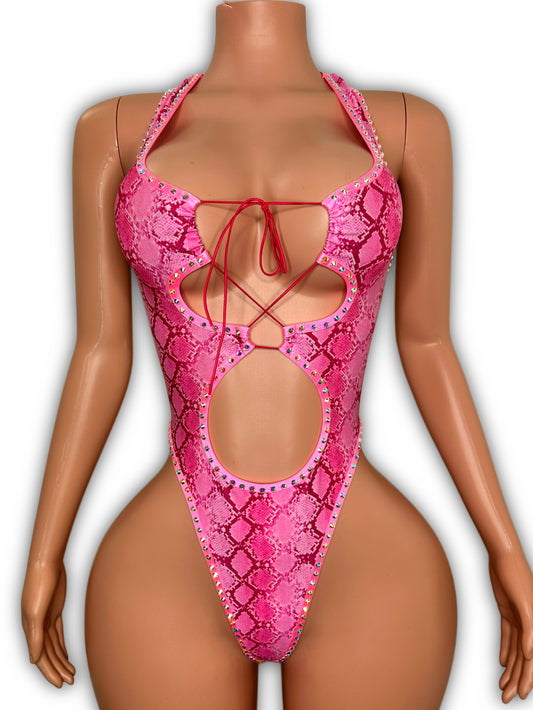 Flirt pink reptile- one size fit most
